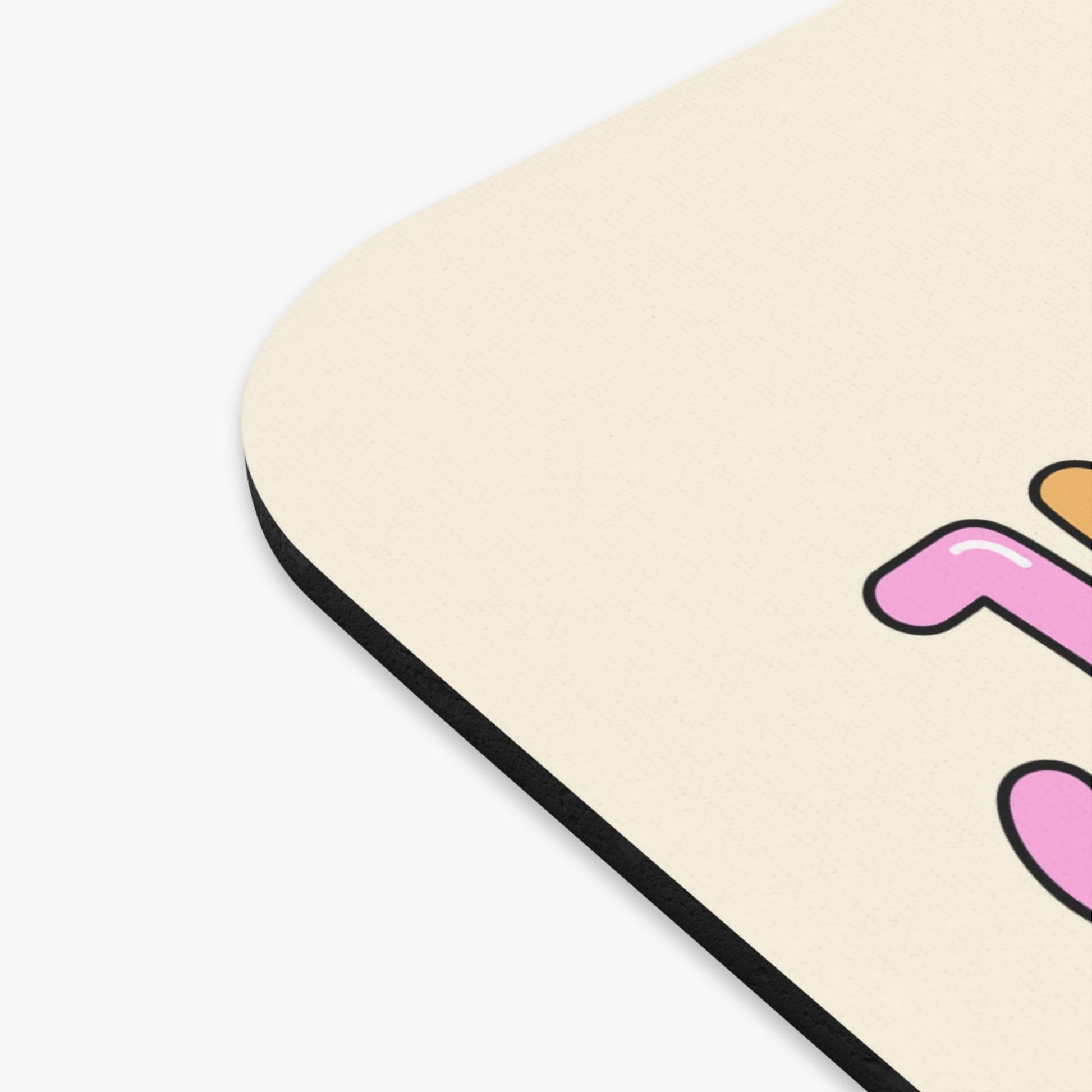 Womens Rights Mouse Pad, Anti-Trump FDT Office Decor, Cute Pastel Rainbow FDT Feminist Gift Idea