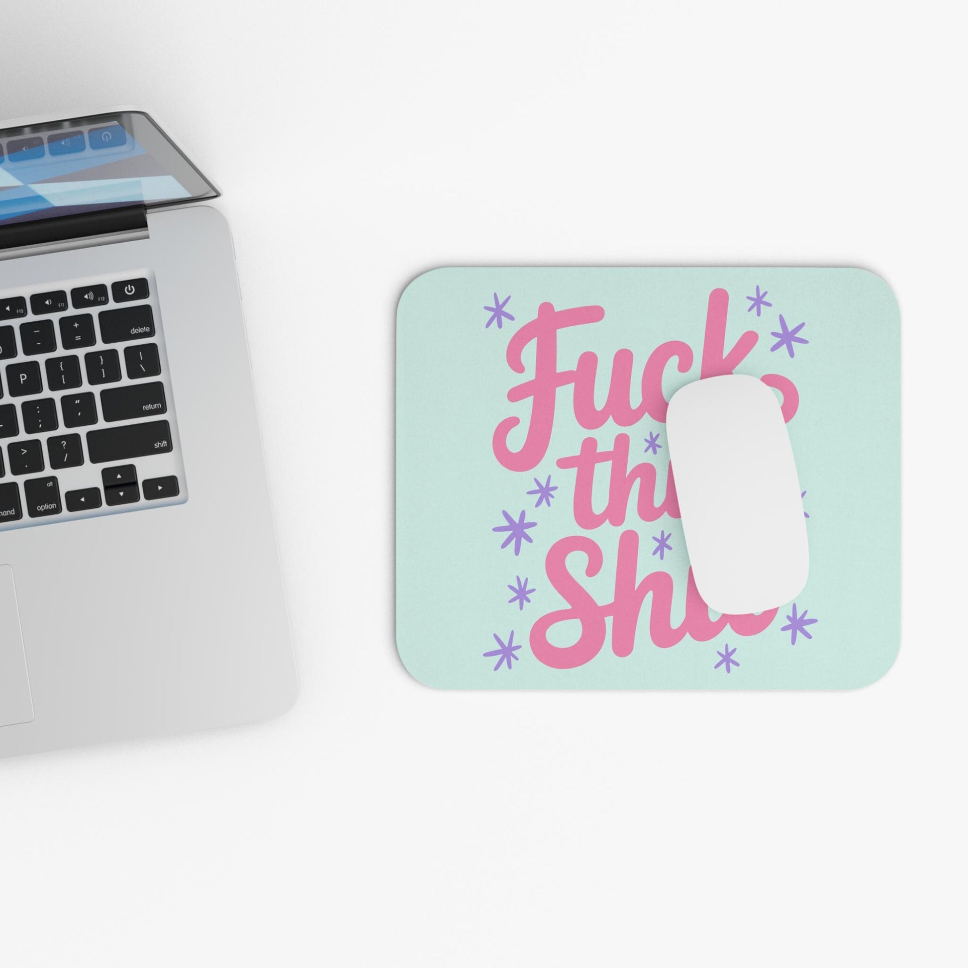 F*ck This Sh*t Mouse Pad, Hilarious Snarky Office Humor, Coworker Gag Gift