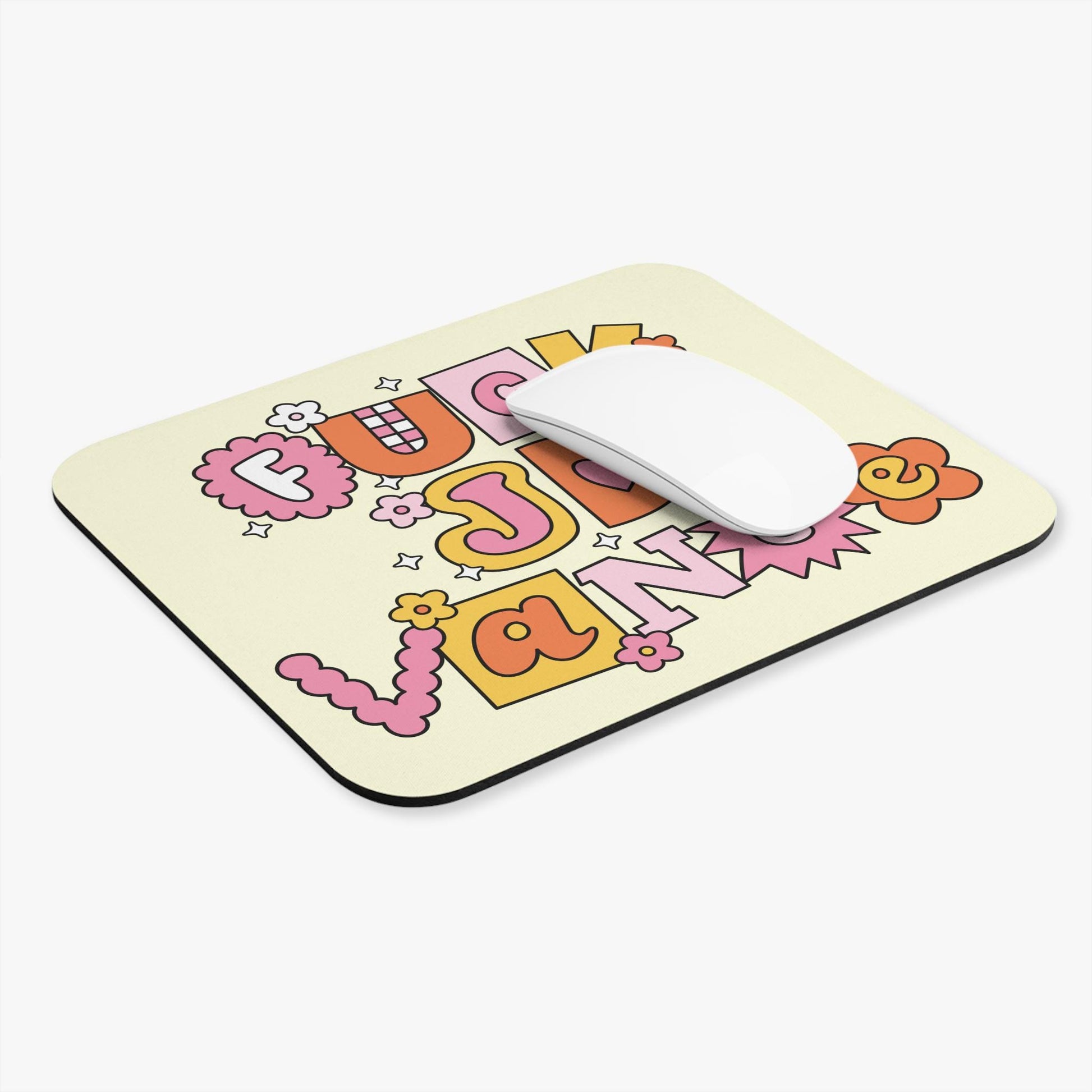 F*ck JD Vance Mouse Pad, Hilarious FDT Anti-Trump Office Humor, Coworker Gag Gift