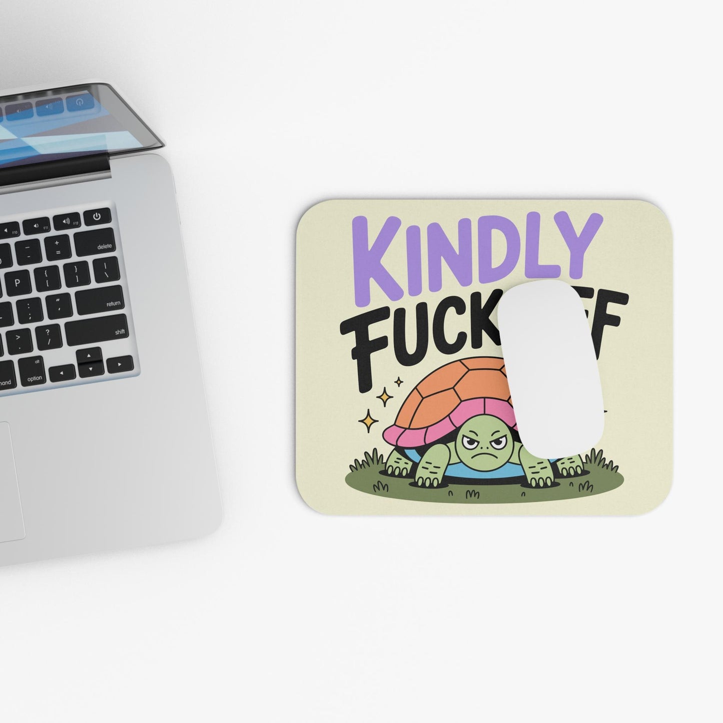 Kindly F*ck Off Mouse Pad, Hilarious Snarky Office Humor