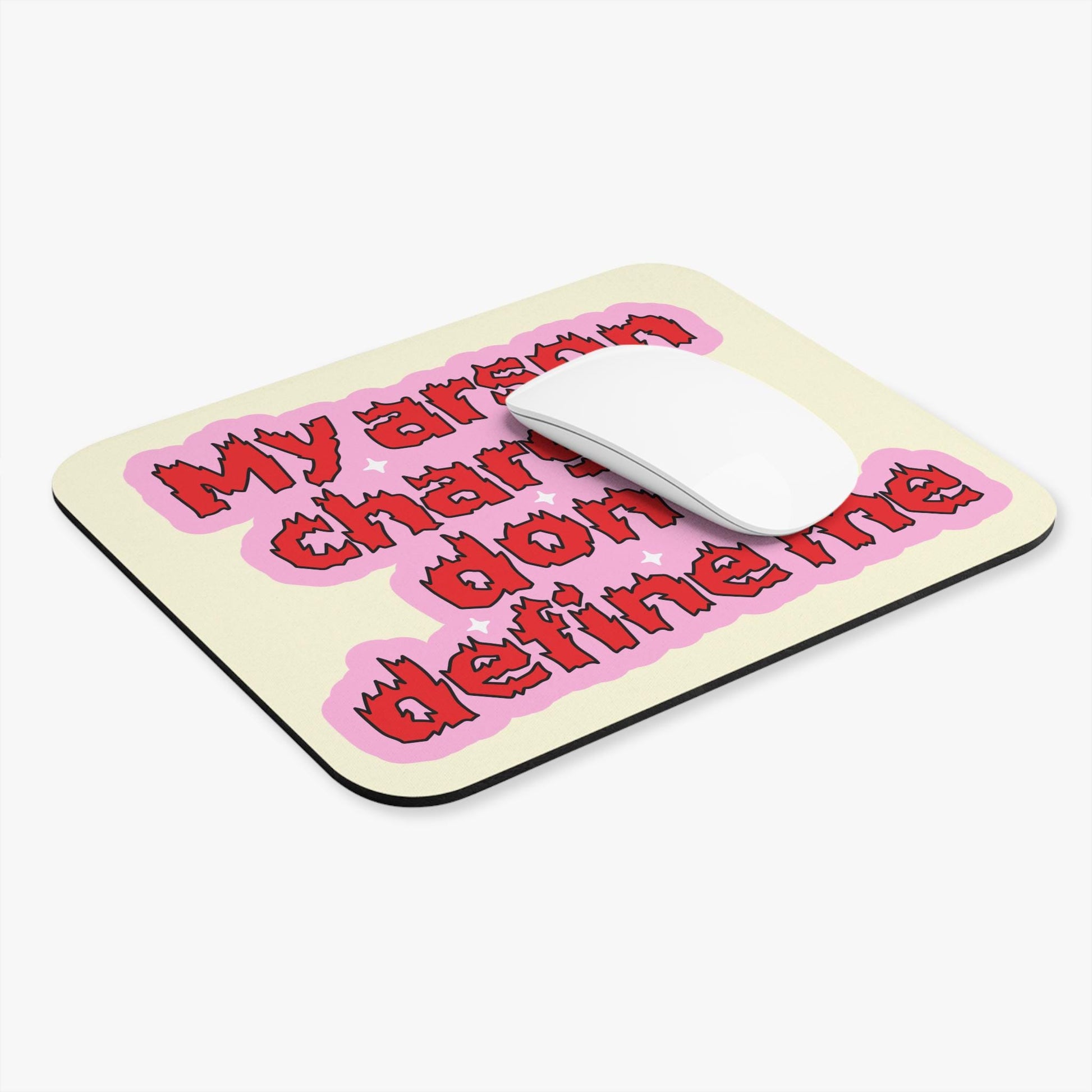 My Arson Charges Don't Define Me Mouse Pad, Funny Dark Humor Desk Accessory, Unhinged Humor Gift, Cursed Meme Mouse Pad