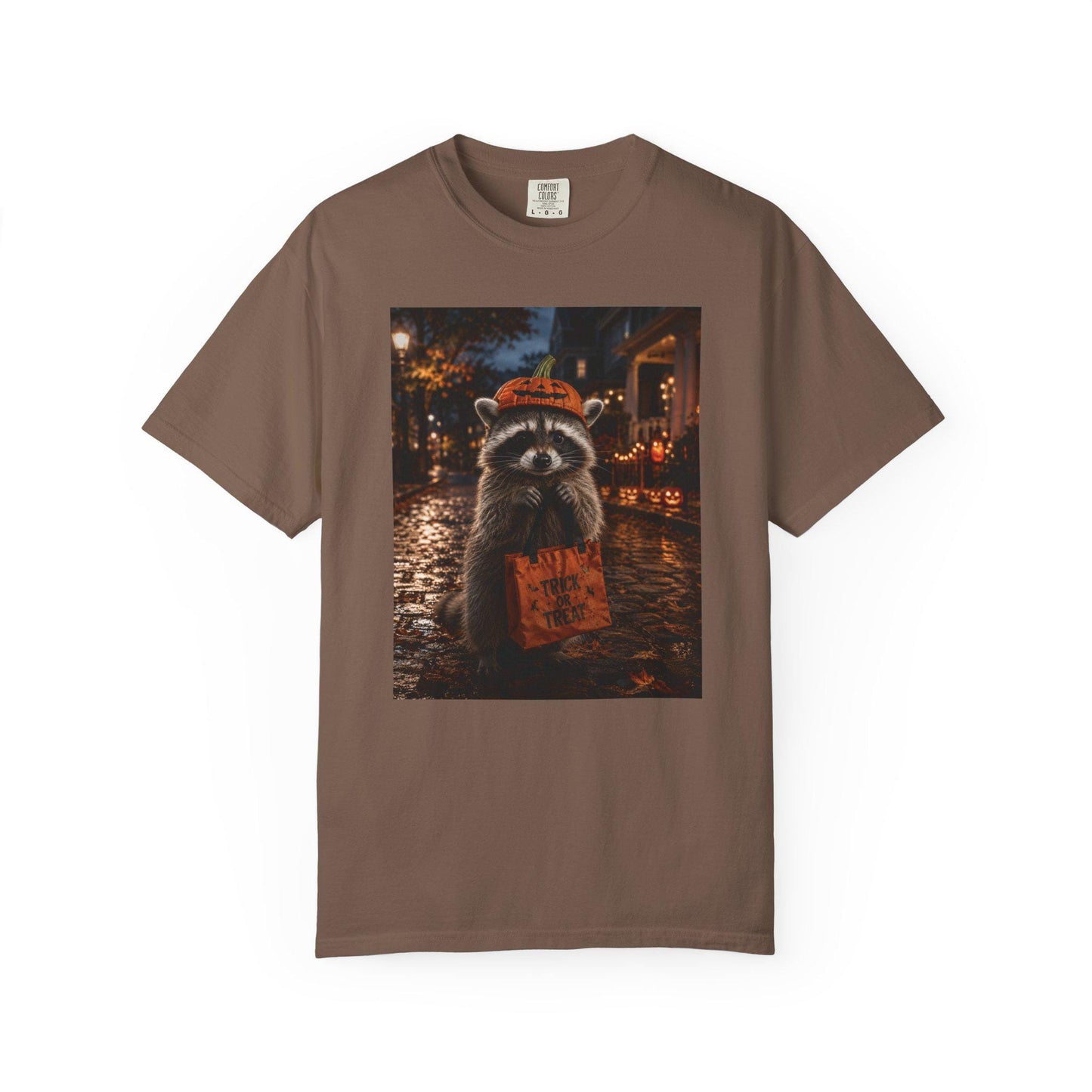 Halloween Raccoon Shirt, Trick or Treat Tee, Cute Spooky Season Animal Shirt, Fall Festival Costume Party Gift