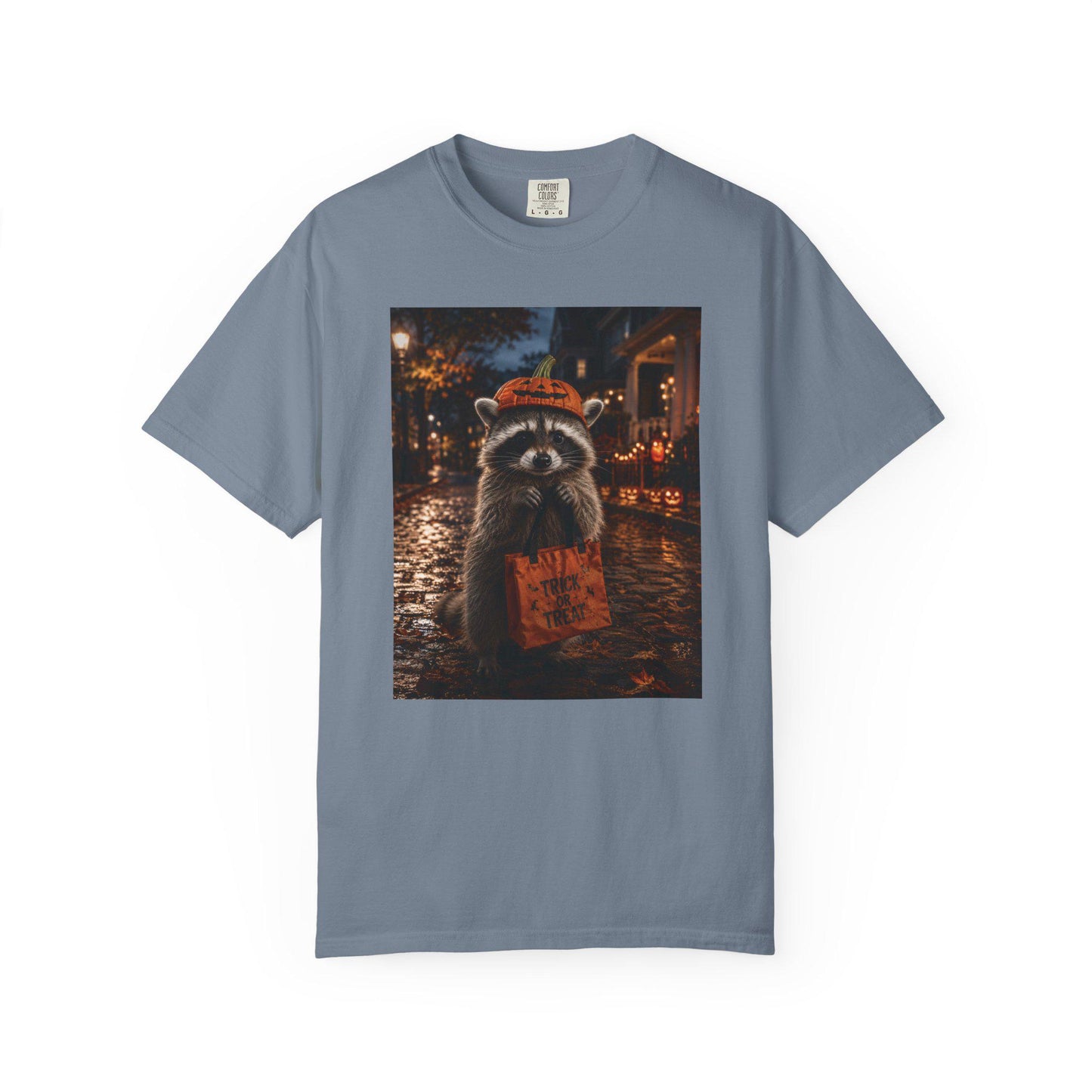 Halloween Raccoon Shirt, Trick or Treat Tee, Cute Spooky Season Animal Shirt, Fall Festival Costume Party Gift