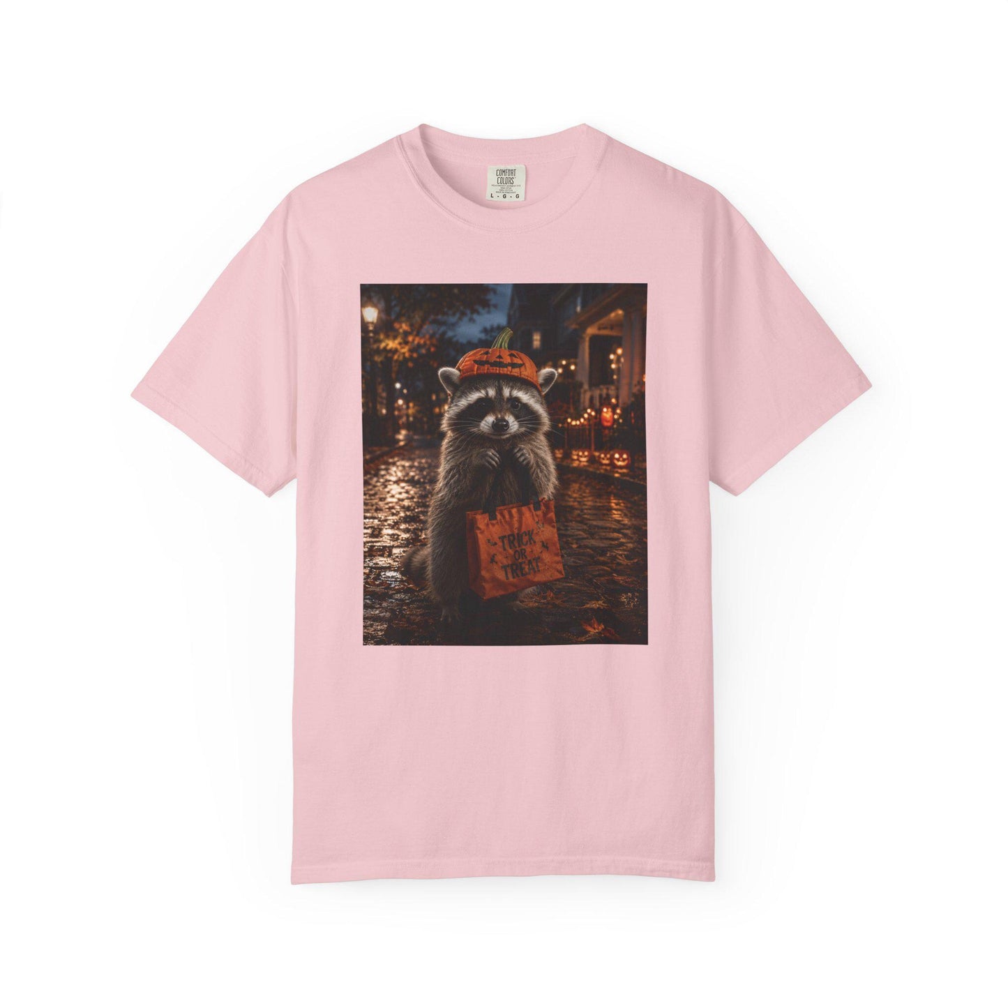 Halloween Raccoon Shirt, Trick or Treat Tee, Cute Spooky Season Animal Shirt, Fall Festival Costume Party Gift