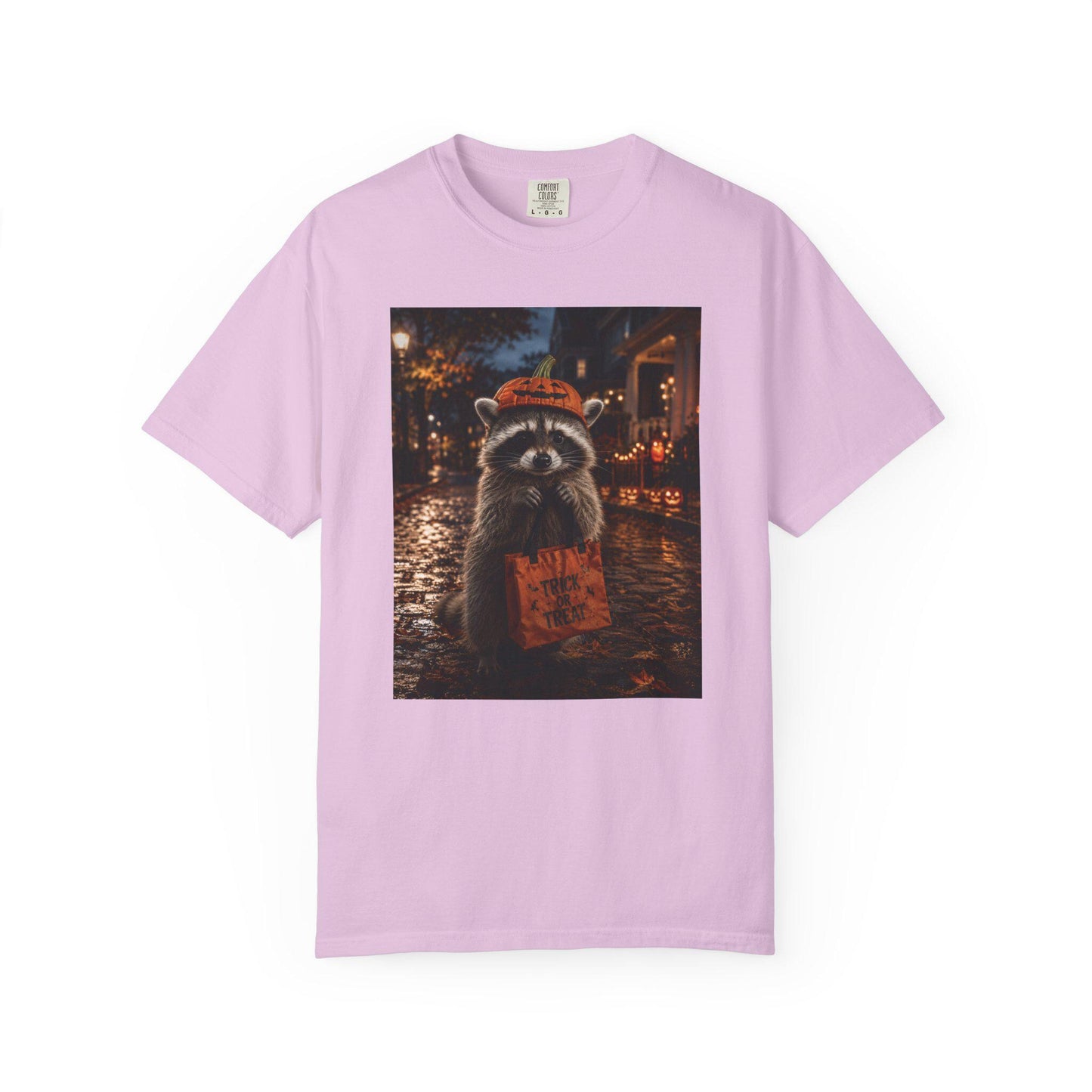 Halloween Raccoon Shirt, Trick or Treat Tee, Cute Spooky Season Animal Shirt, Fall Festival Costume Party Gift