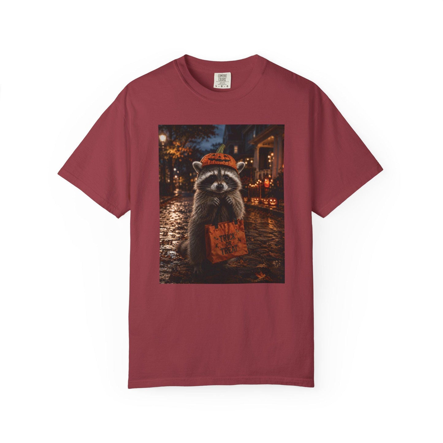 Halloween Raccoon Shirt, Trick or Treat Tee, Cute Spooky Season Animal Shirt, Fall Festival Costume Party Gift