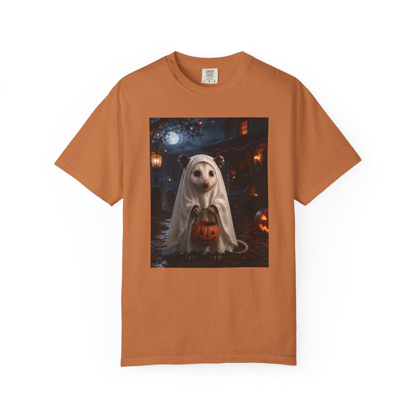 Halloween Possum Shirt, Cute Ghost Opossum Tee, Spooky Season Animal T-shirt, Funny Fall Wildlife Graphic Gift