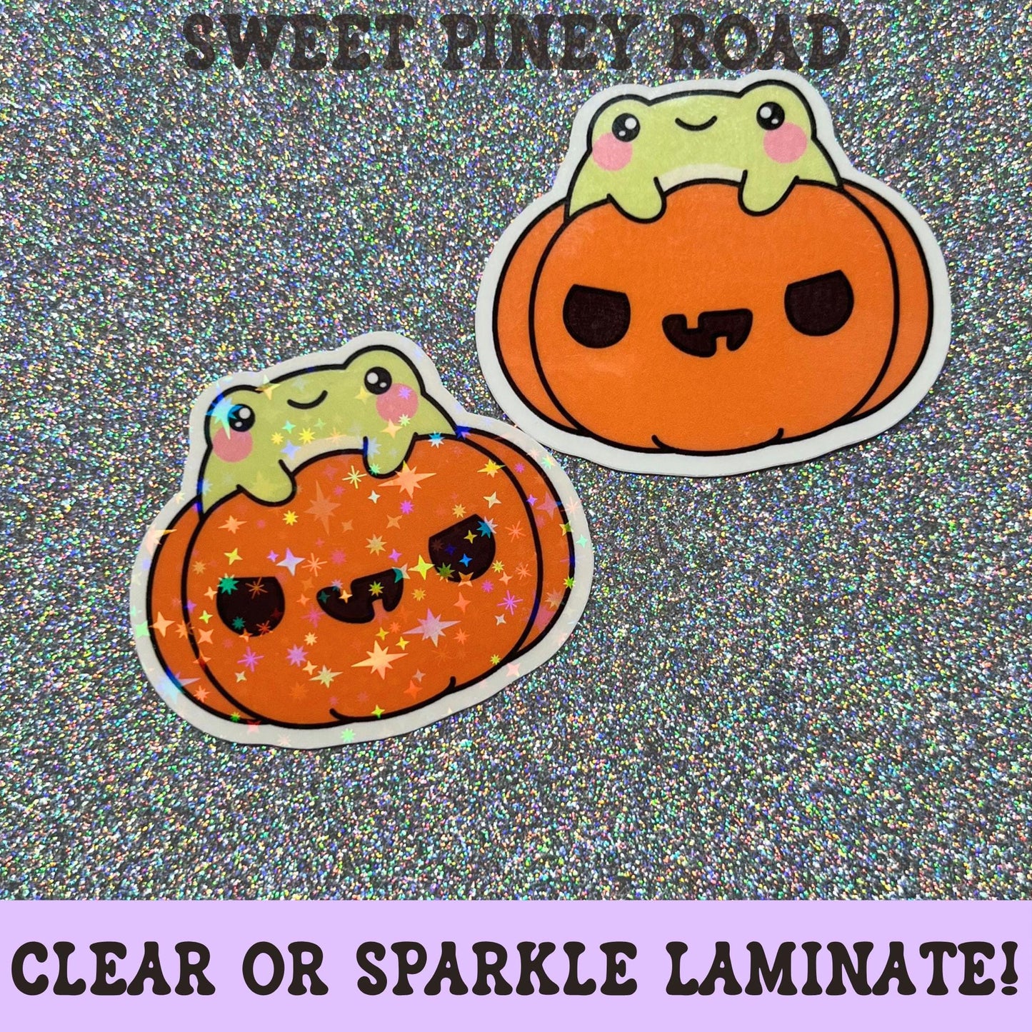 Pumpkin Toad Sticker, Cute Halloween Frog Decal, Kawaii Spooky Season Sticker, Fall Frog Art, Pumpkin Patch Gift
