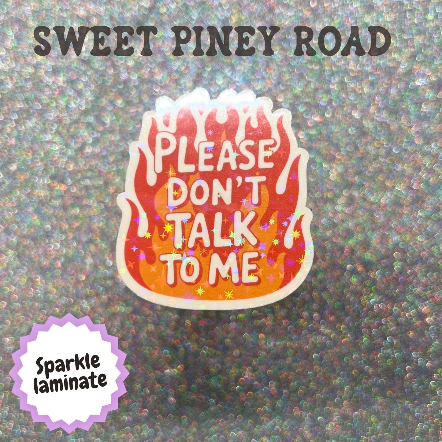 Please Don't Talk To Me Sticker, Funny Introvert Sticker, Social Anxiety Humor Decal, Sarcastic Attitude Gift, Anti Social Sticker