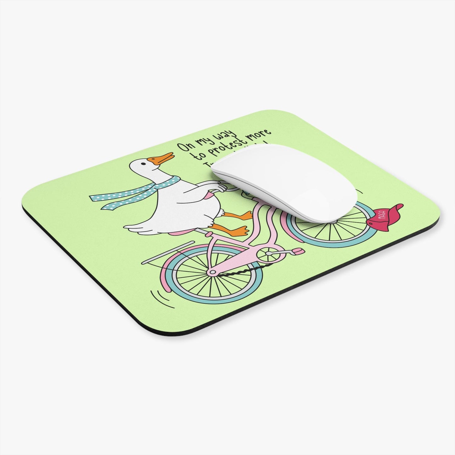 FDT Goose Mouse Pad, Anti Trump Desk Accessory, Anti MAGA Office Decor, Funny Political Goose Mousepad, Liberal Protest Workspace Gift