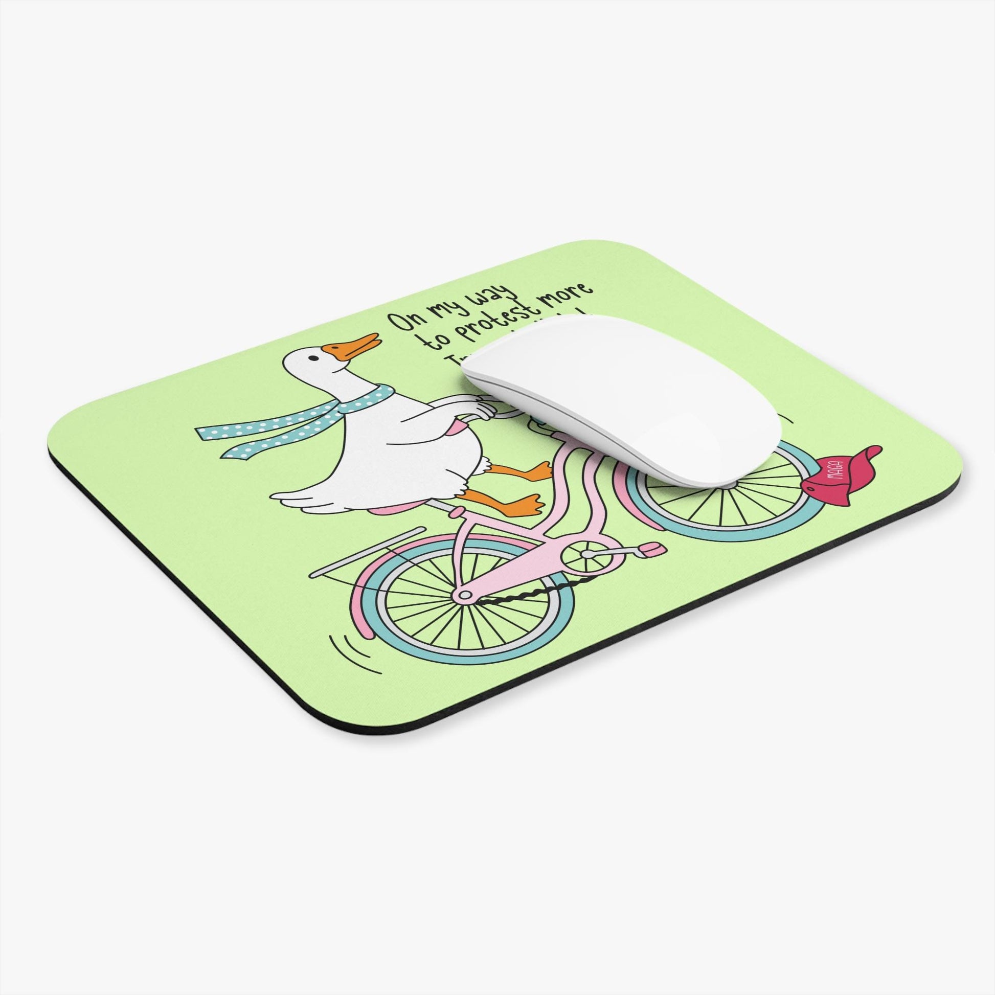 FDT Goose Mouse Pad, Anti Trump Desk Accessory, Anti MAGA Office Decor, Funny Political Goose Mousepad, Liberal Protest Workspace Gift