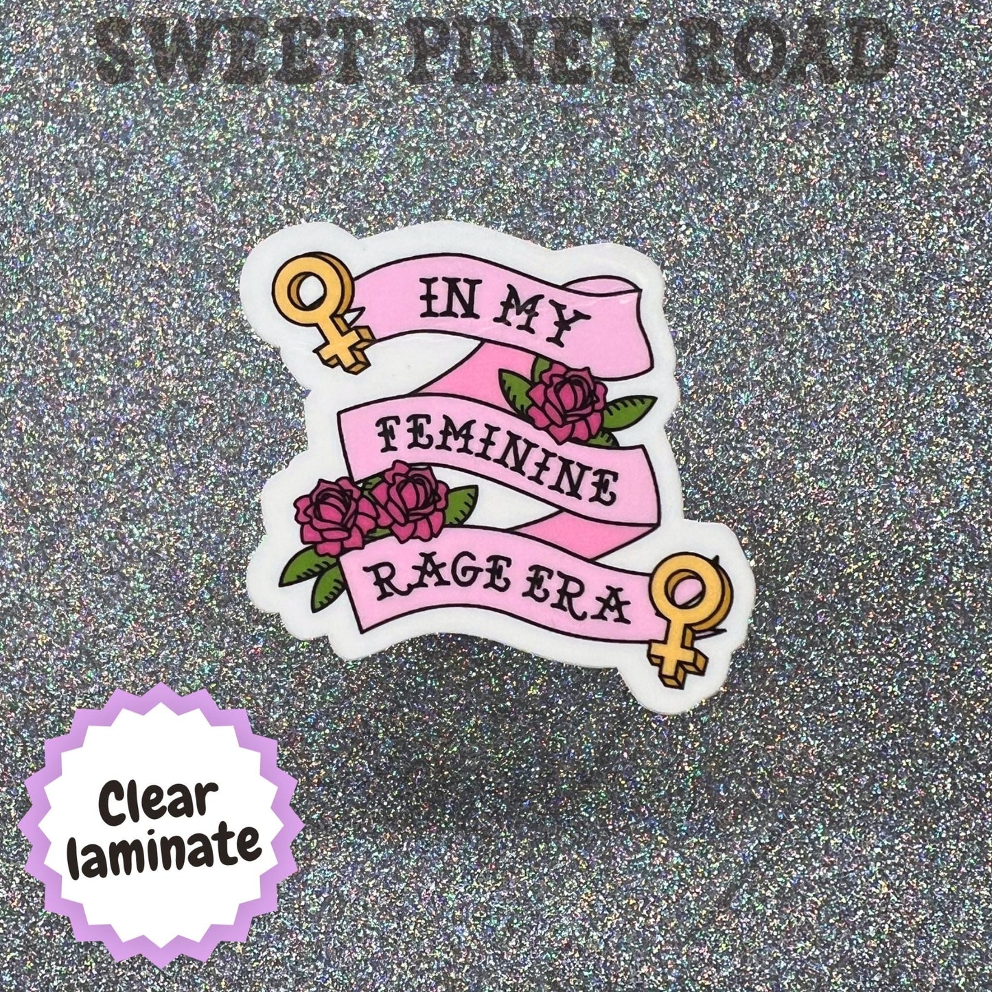In My Feminine Rage Era Sticker, Feminist Sticker, Women's Rights Decal, Feminist Gift, Girl Power Accessory, Feminine Energy