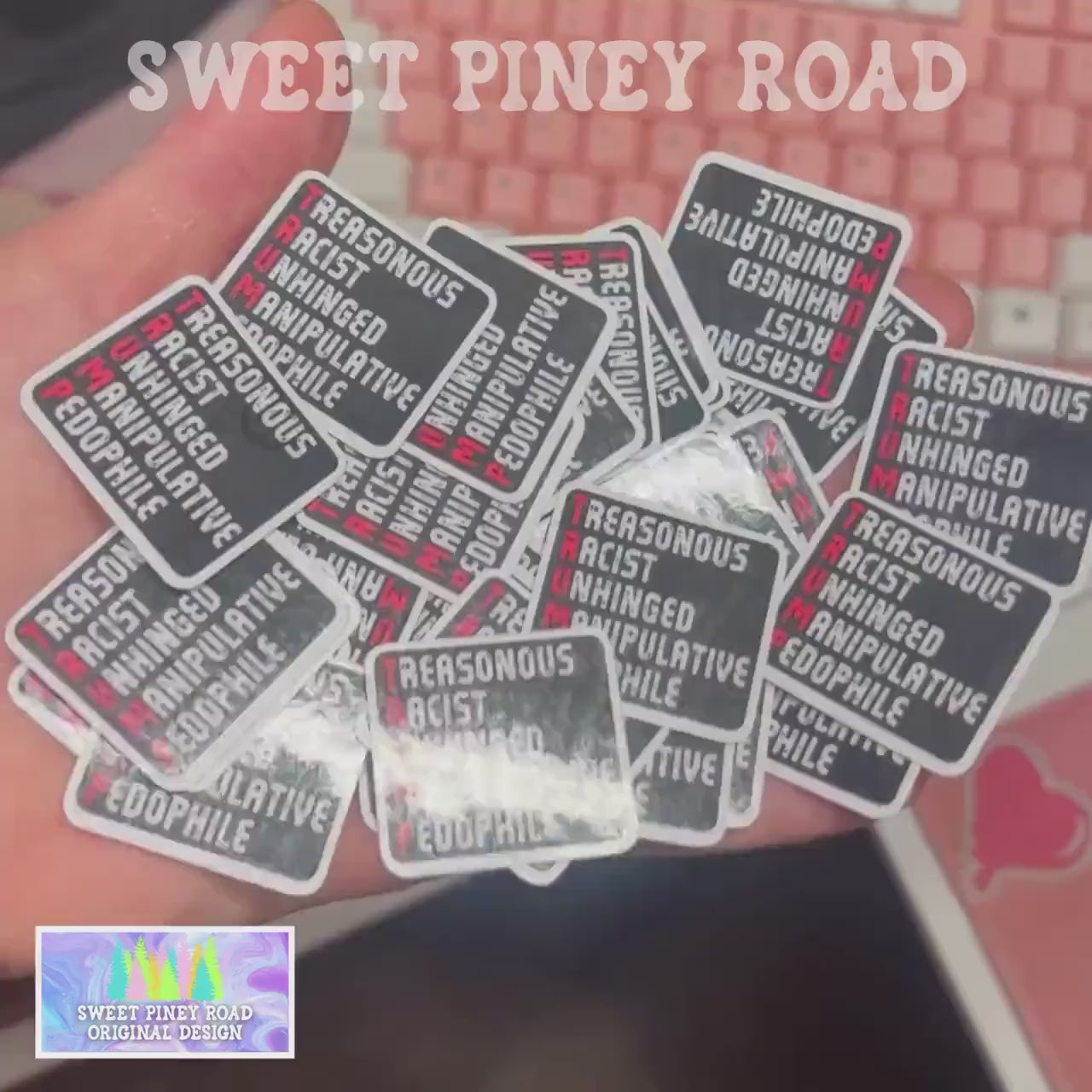 Republicans Are Pedo Protectors Sticker Pack 30/60/100 pc STICKERS Glossy! Funny Anti-Trump Epstein Stickers, Anti-ICE Custom Rally Protest
