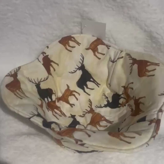 Deer Bowl Cozy, Rustic Farmhouse Microwave Safe Soup Holder for Country Kitchen, Cabin Decor, Lodge-Style Home Accessories Farmhouse Hunting