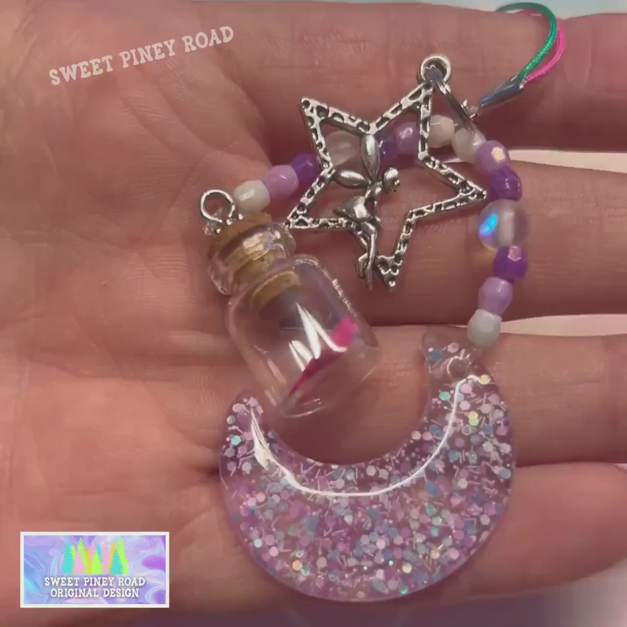 Moon Star Phone Charm Strap, Universal Wrist Fit, Adorable Beaded Charms, Hands-Free Wristlet Grip, Cute Y2k Butterfly, Custom Gift For Her