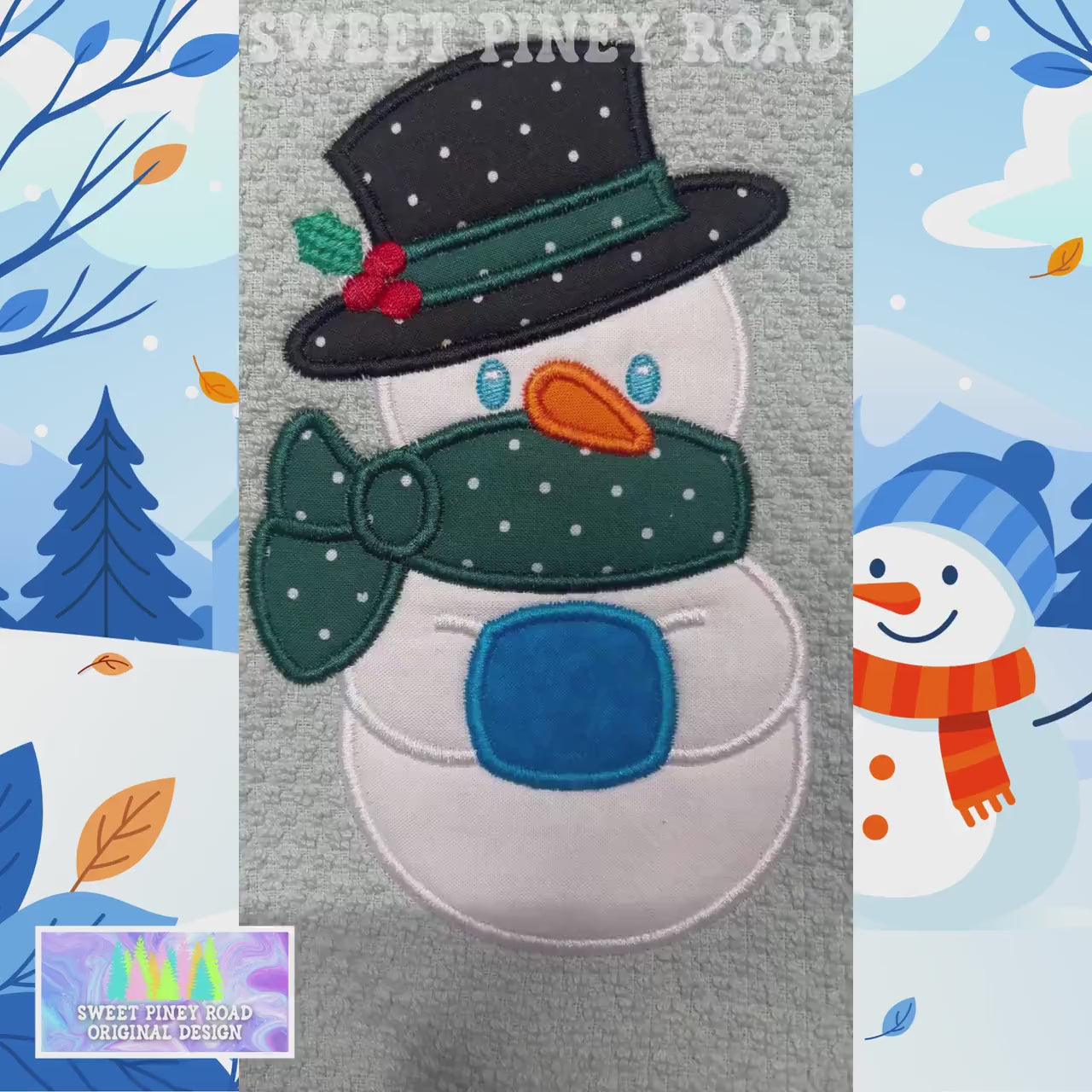 Christmas Snowman Towel, Handmade Embroidered Gift, Winter Embroidery for Kitchen, Merry Christmas Personalized Gifts, Housewarming Decor