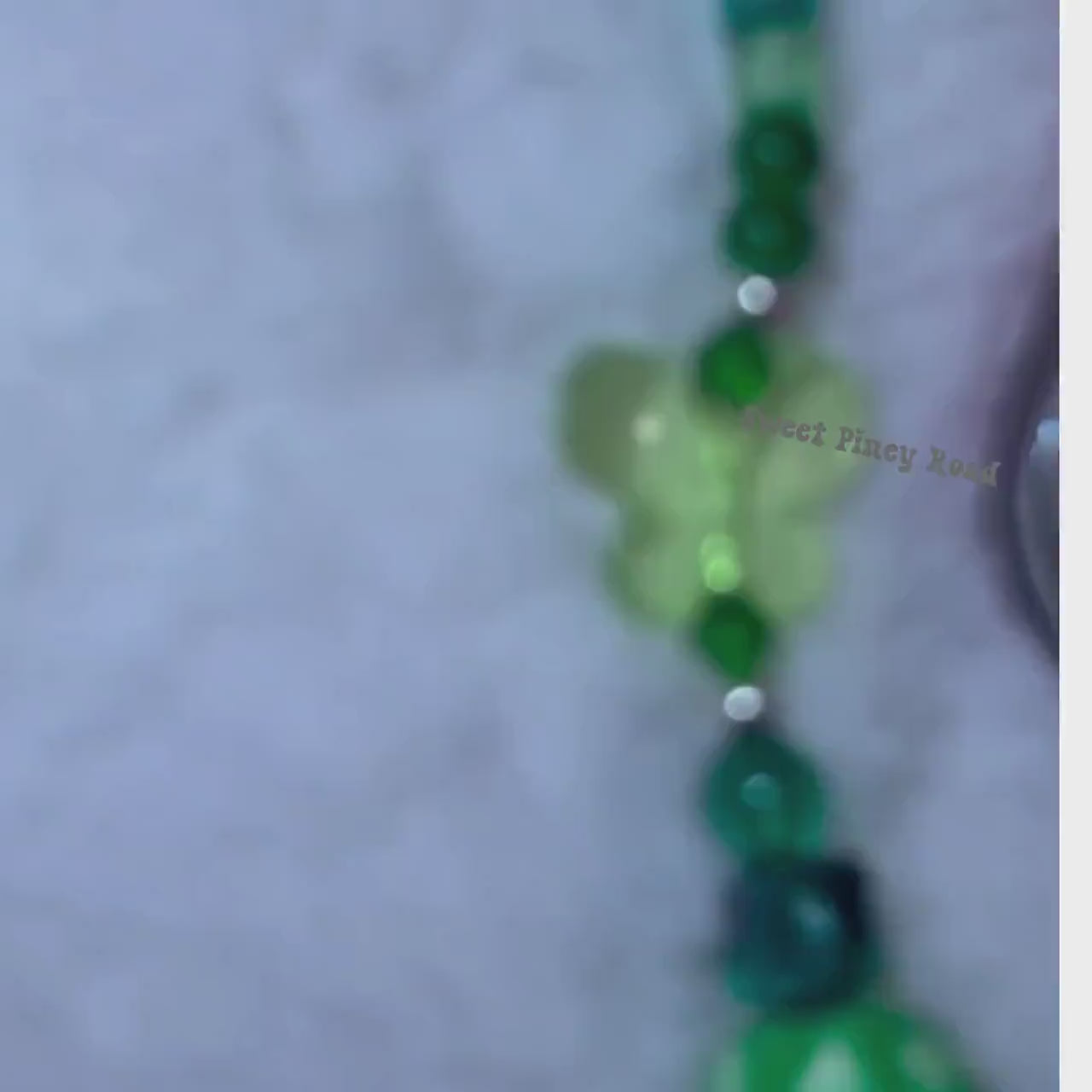 Green Butterfly Flower Beaded Phone Charm, Cellphone Accessory, Cute Girly Aesthetic, Accessories, Gift For Her Mom Friend, Personalized