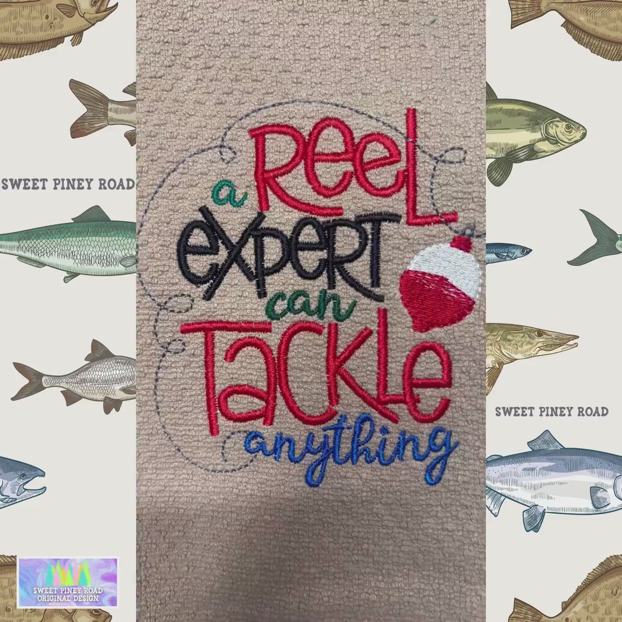 Fishing Embroidered Towel, Personalized Fisher Bath Towel, Birthday Housewarming Christmas Gift, Outdoorsmen Wash Cloth, Mens Home Decor