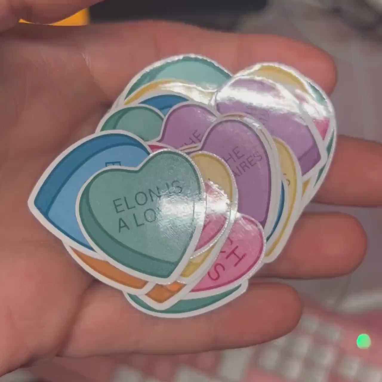 Anti Trump Stickers 2" (6 piece) or 1" (50/100 Sticker Pack) Glossy Hearts, Hilarious Anti Maga, Punch Nazis, Anti-Fascist Trump I Did That