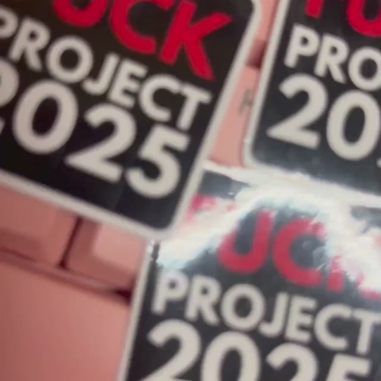 Fuck Project 2025 25/50pc Sticker Pack, 1.5 Inch Glossy Decal, We Did That, Anti Trump Stickers, Anti Fascist, Anti Racist Sticker Pack, FDT